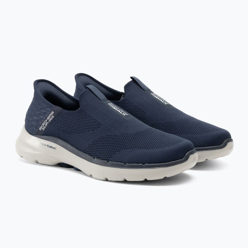 Herren SKECHERS Slip-ins Go Walk 6 Easy On navy/weiß Schuhe 4