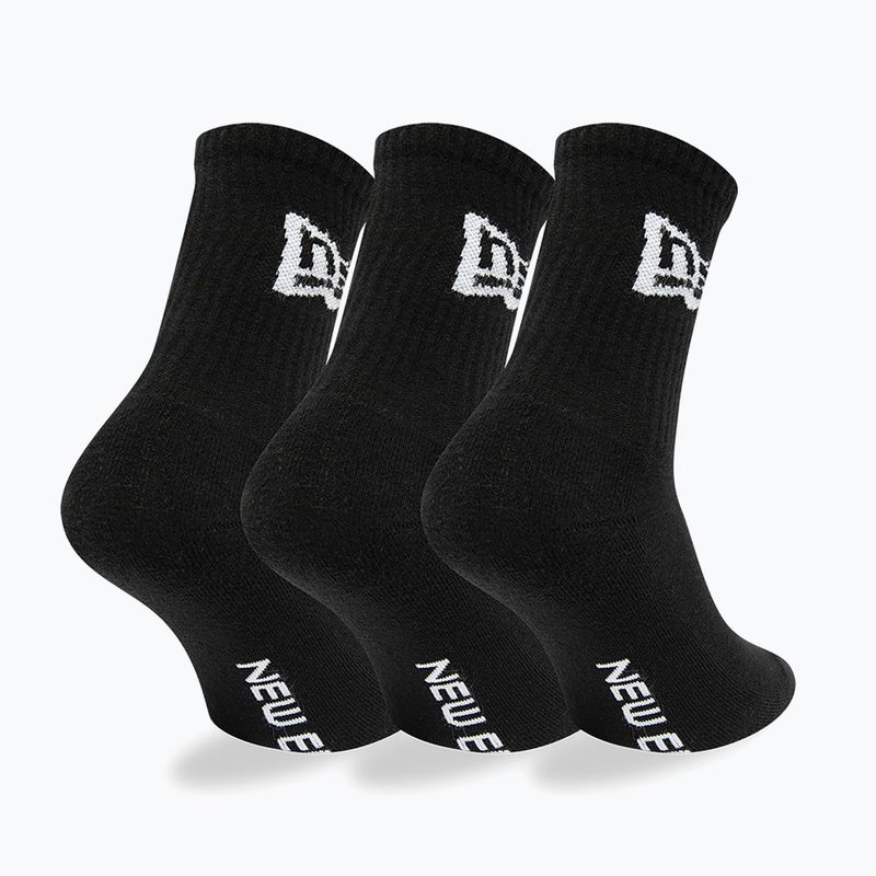 New Era Flag Crew Socken 3 Paar schwarz 2