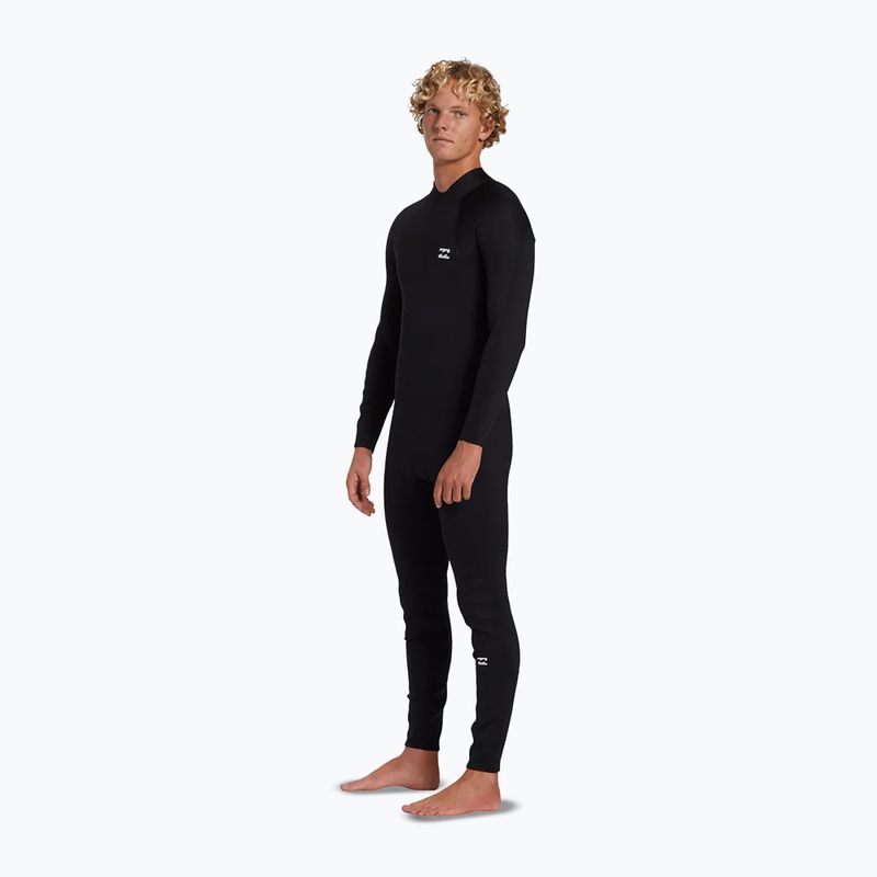 Herren-Neoprenanzug Billabong 4/3 mm Foil Back Zip black 3