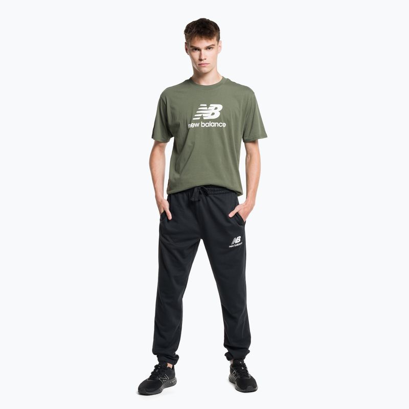 New Balance Essentials Stacked Logo French Herren Trainingshose schwarz NBMP31539BK 2