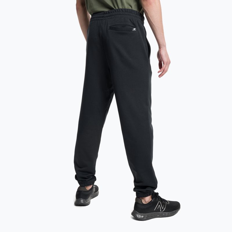 New Balance Essentials Stacked Logo French Herren Trainingshose schwarz NBMP31539BK 3