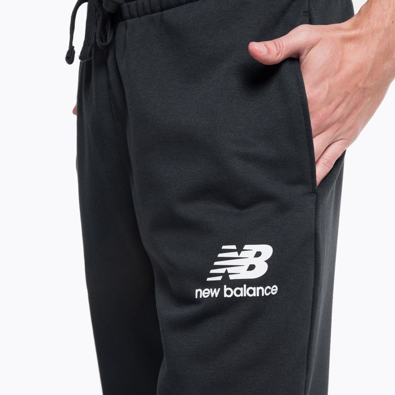 New Balance Essentials Stacked Logo French Herren Trainingshose schwarz NBMP31539BK 4
