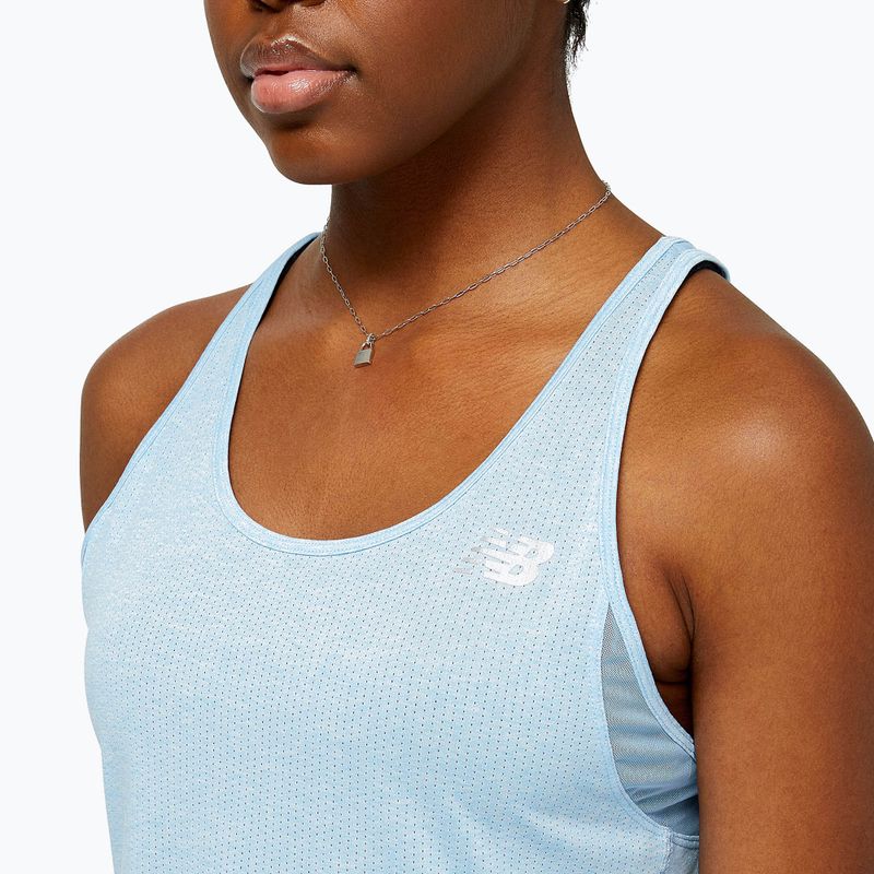 Damen Lauftank Top New Balance Impact Run Tank blau NBWT21260 4
