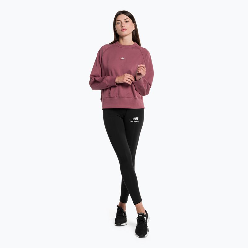 Damen Trainingssweatshirt New Balance Athletics Remastered French Terry Crewneck rot WT31500WAD 2