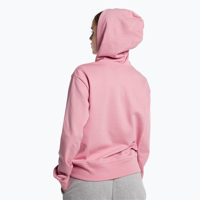 Damen Training Sweatshirt New Balance Essentials Stacked Logo French Terry Hoodie rosa WT31533HAO 3