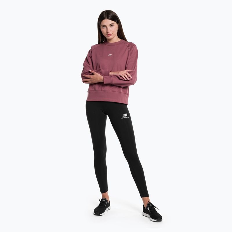 Damen Trainingsleggings New Balance Tight Essentials Stacked Logo Baumwolle schwarz NBWP31509 2