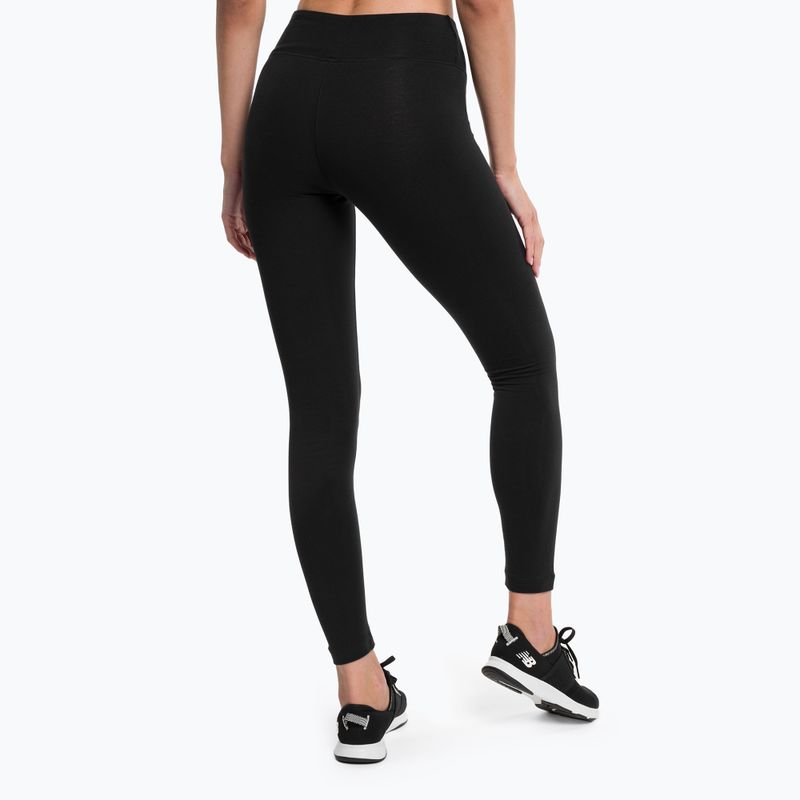 Damen Trainingsleggings New Balance Tight Essentials Stacked Logo Baumwolle schwarz NBWP31509 3