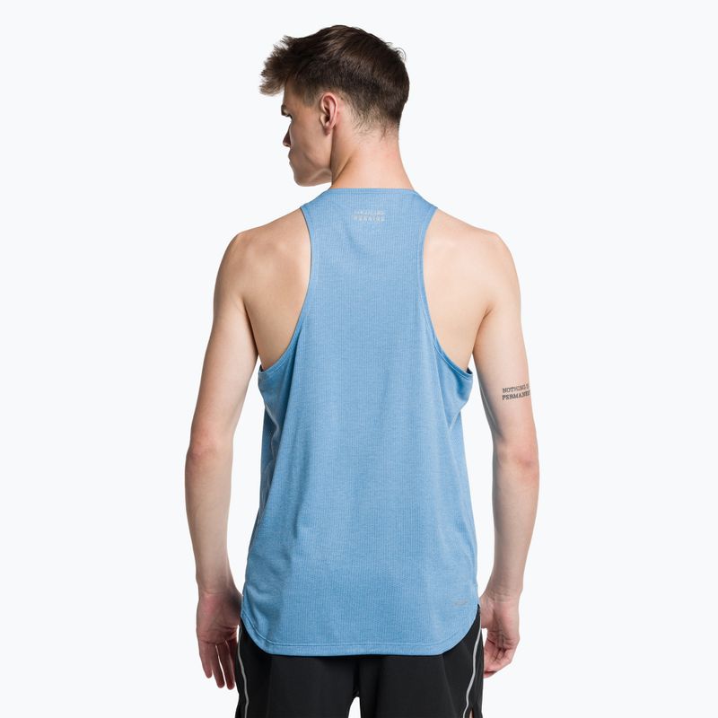 Herren Laufshirt New Balance Grafik Impact Run Singlet blau MT21276HBT 3