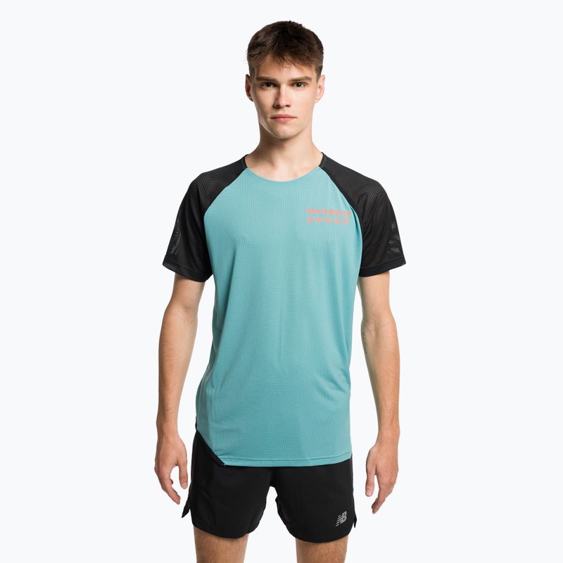 Herren New Balance Top Accelerate Pacer blau Laufshirt MT31241FAD