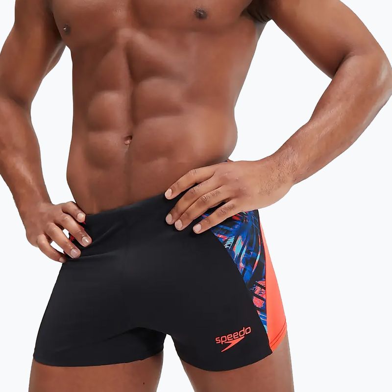 Herren Speedo ECO END+ Splice Schwimmshorts schwarz/orange