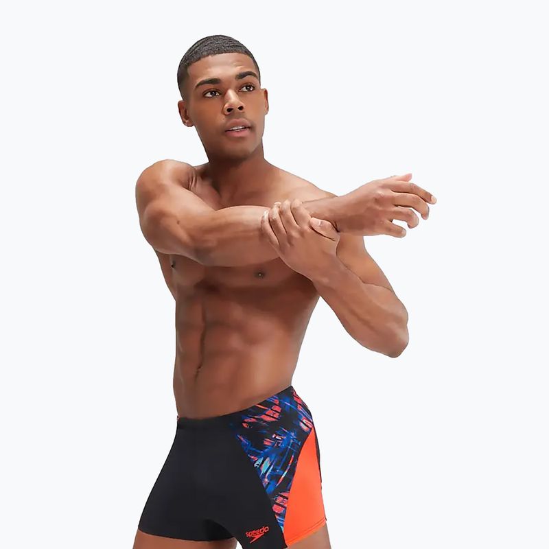 Herren Speedo ECO END+ Splice Schwimmshorts schwarz/orange
