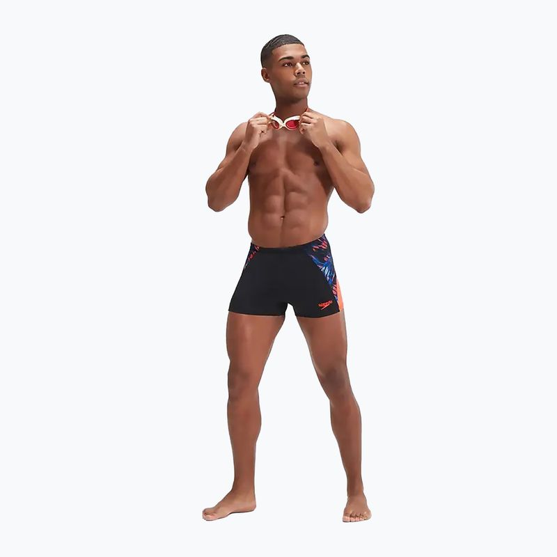 Herren Speedo ECO END+ Splice Schwimmshorts schwarz/orange