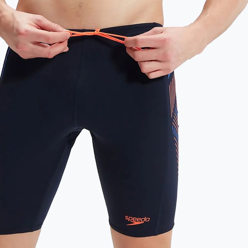 Herren Bademode Speedo Tech Panel navy/orange 12