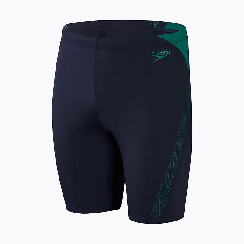 Speedo Hyper Boom Splice Herren Badehose navy/grün 5