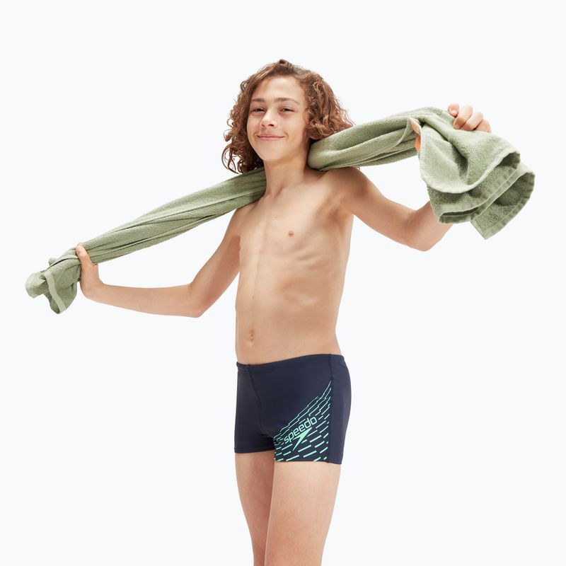 Speedo Medley Logo Kinder-Badehose navy/grün