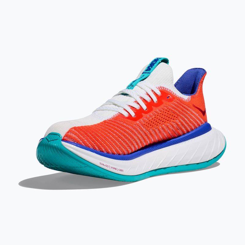 Herren Laufschuhe HOKA Carbon X 3 weiß/flame 10