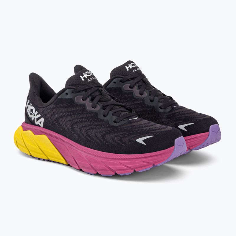 Damen Laufschuhe HOKA Arahi 6 schwarz-rosa 1123195-BPYR 3