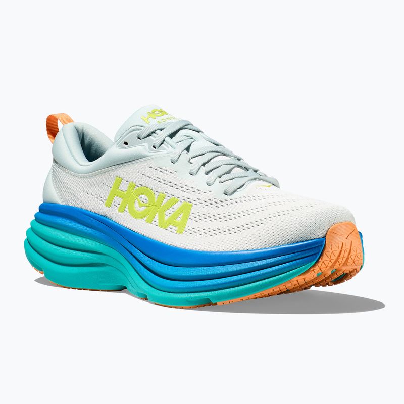 HOKA Bondi 8 Herren Laufschuhe ice flow/bit of blue