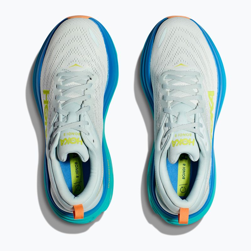 HOKA Bondi 8 Herren Laufschuhe ice flow/bit of blue 5