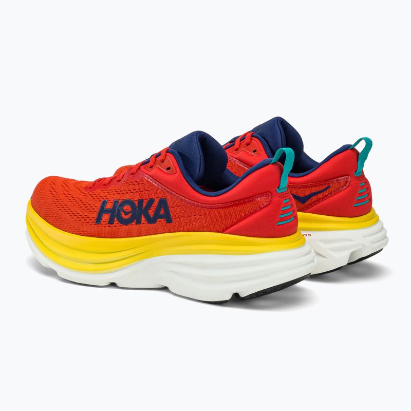 HOKA Bondi 8 Herren Laufschuhe rot 1123202-RAFL 3