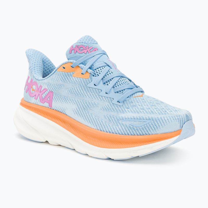 Damen Laufschuhe HOKA Clifton 9 airy blau/Eiswasser