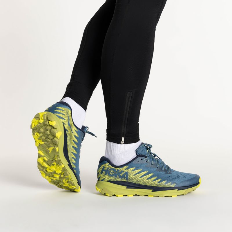 HOKA Torrent 3 Herren Laufschuhe blau/gelb/dunkel zitronengelb 2