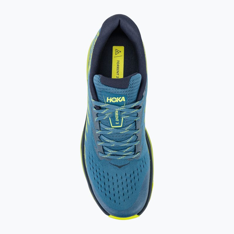HOKA Torrent 3 Herren Laufschuhe blau/gelb/dunkel zitronengelb 6