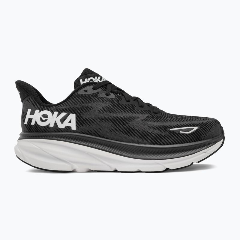 Herren Laufschuhe HOKA Clifton 9 Wide schwarz/weiss 2