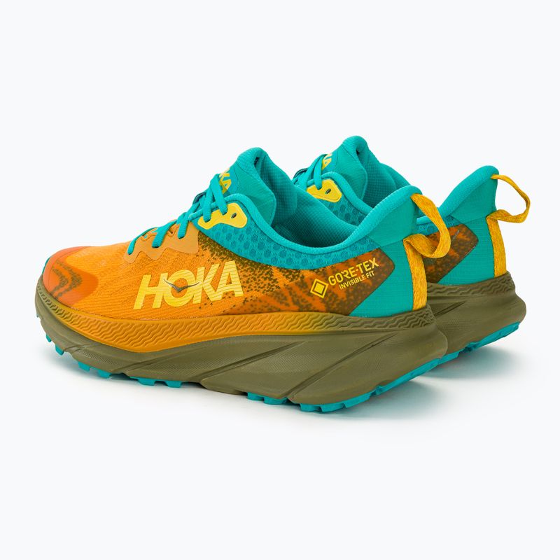 Herren Laufschuhe HOKA Challenger ATR 7 GTX goldgelb/avocado 3