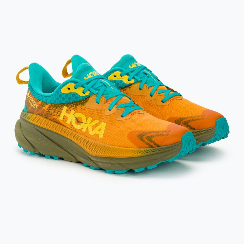 Herren Laufschuhe HOKA Challenger ATR 7 GTX goldgelb/avocado 4