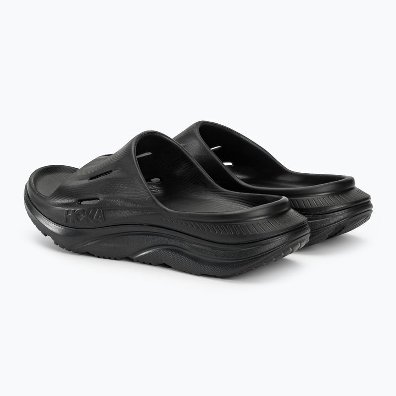 HOKA ORA Recovery Slide 3 schwarz/schwarz Pantoletten 4