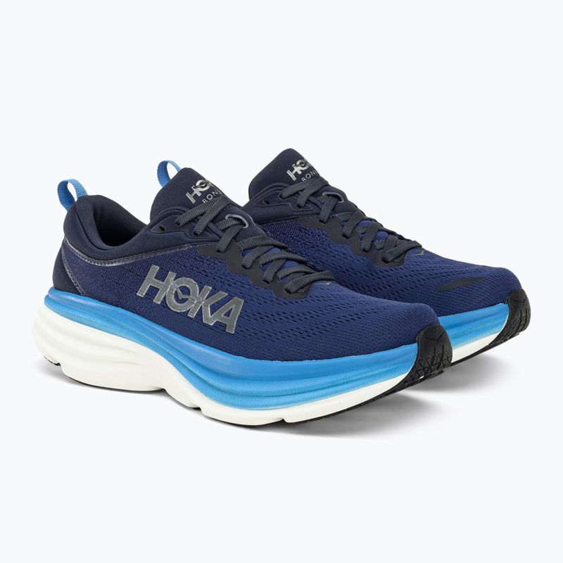 HOKA Bondi 8 Herren Laufschuhe navy blau 1123202-OSAA 4