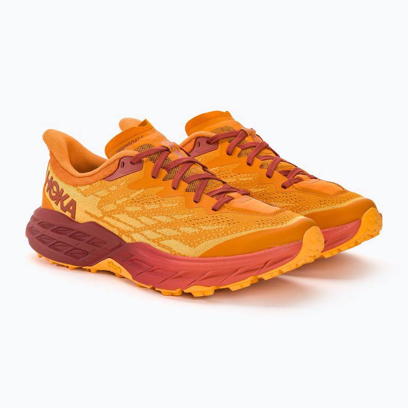 Herren Laufschuhe HOKA Speedgoat 5 amber haze/sherbet 4