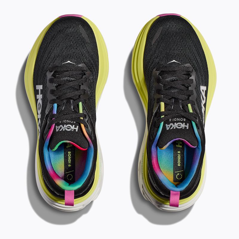 Herren Laufschuhe HOKA Bondi 8 schwarz/citrus glow 8