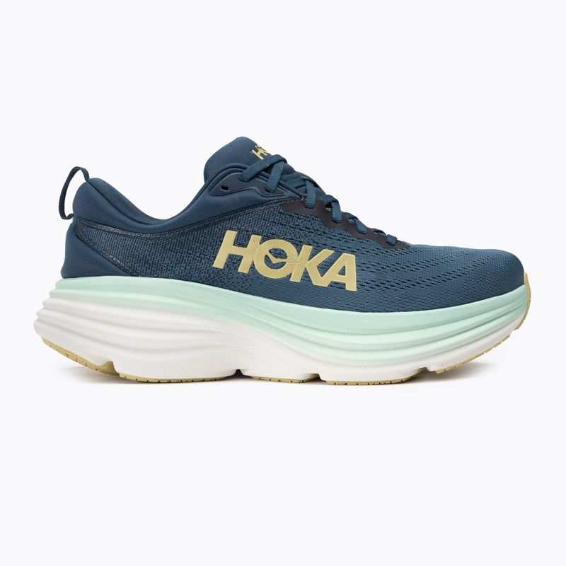 Herren HOKA Bondi 8 midnight ocean/bluesteel Laufschuhe 2