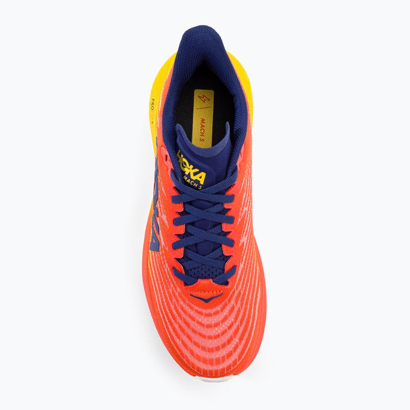 HOKA Mach 5 flame/dandelion Herren Laufschuhe 6
