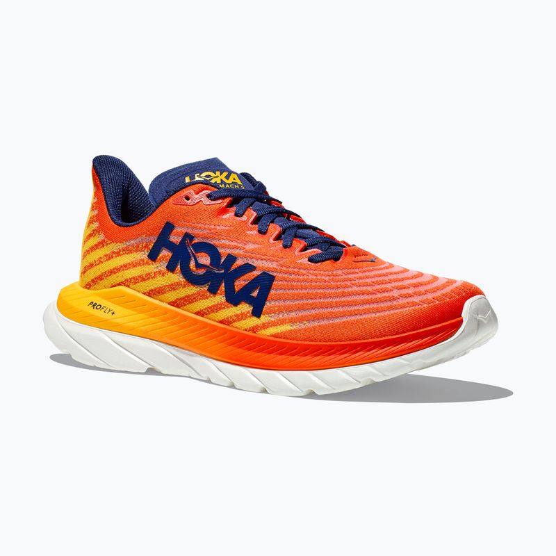 HOKA Mach 5 flame/dandelion Herren Laufschuhe 7