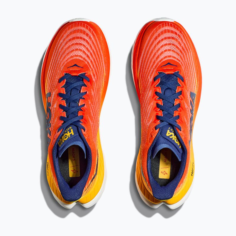 HOKA Mach 5 flame/dandelion Herren Laufschuhe 12