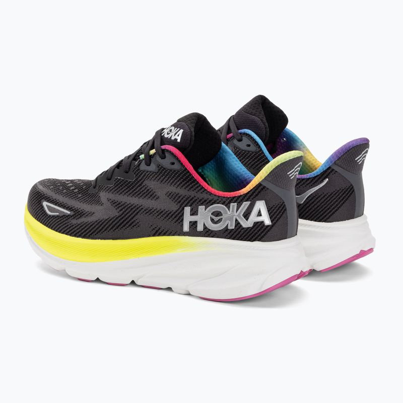 Herren Laufschuhe HOKA Clifton 9 schwarz/alle an Bord 3