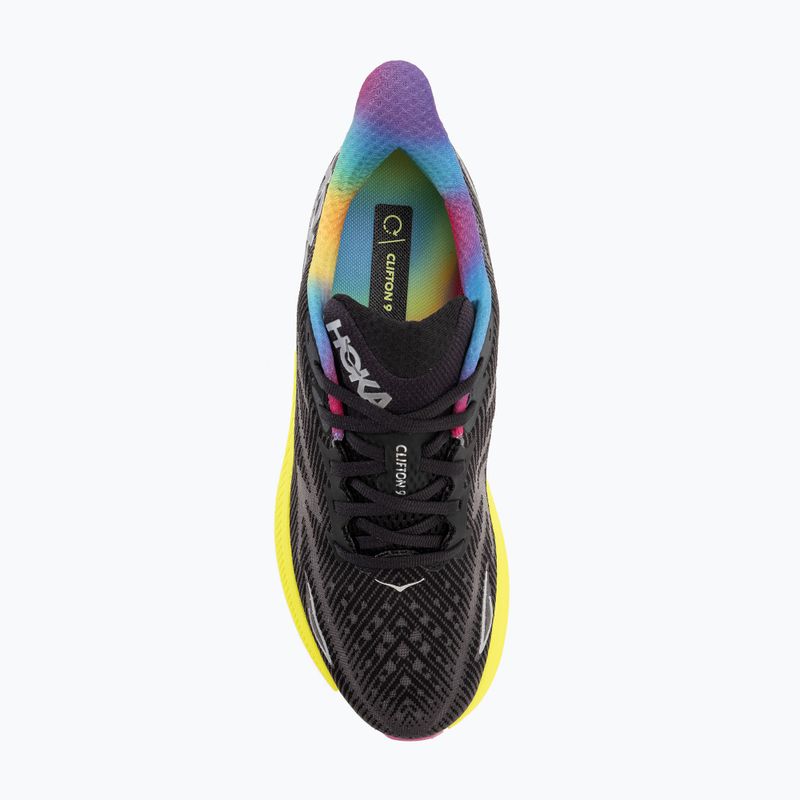 Herren Laufschuhe HOKA Clifton 9 schwarz/alle an Bord 6