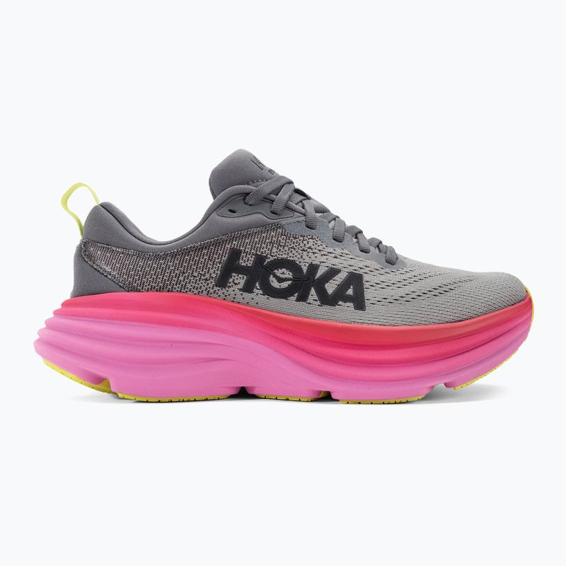 Damen Laufschuhe HOKA Bondi 8 castlerock/strawberry 2