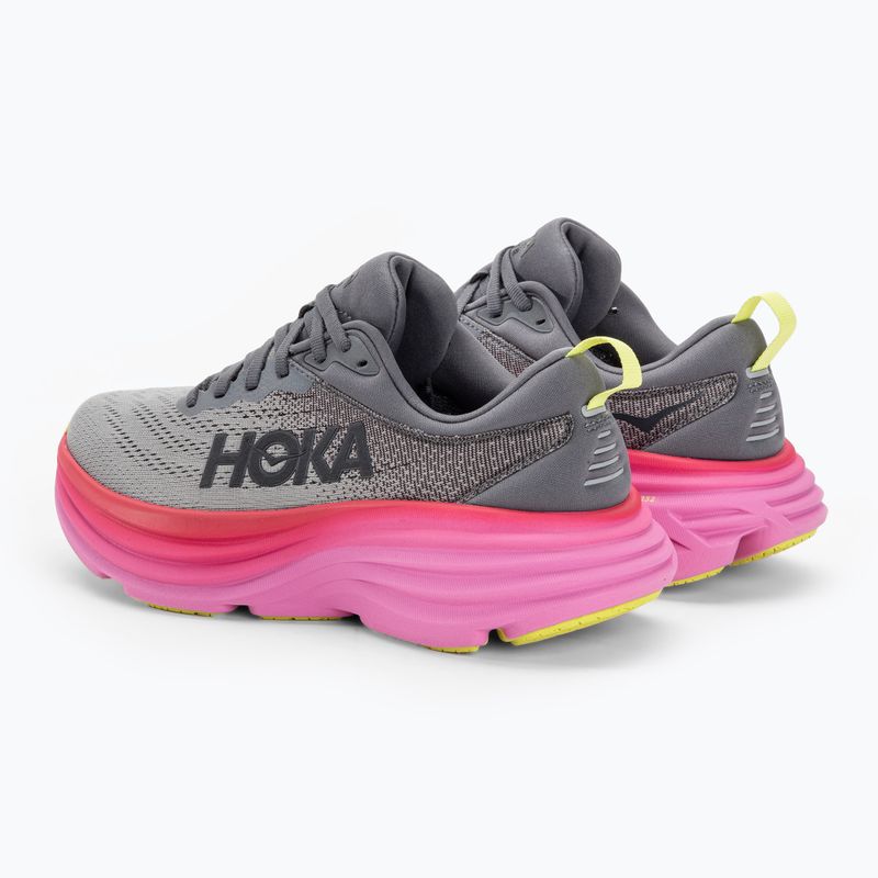 Damen Laufschuhe HOKA Bondi 8 castlerock/strawberry 3