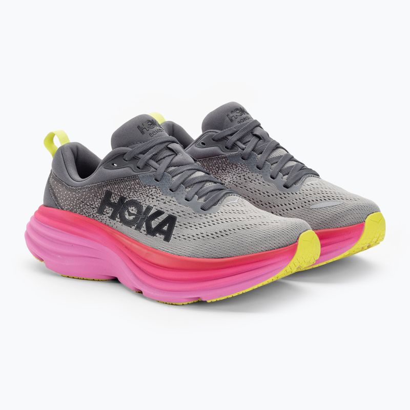 Damen Laufschuhe HOKA Bondi 8 castlerock/strawberry 4