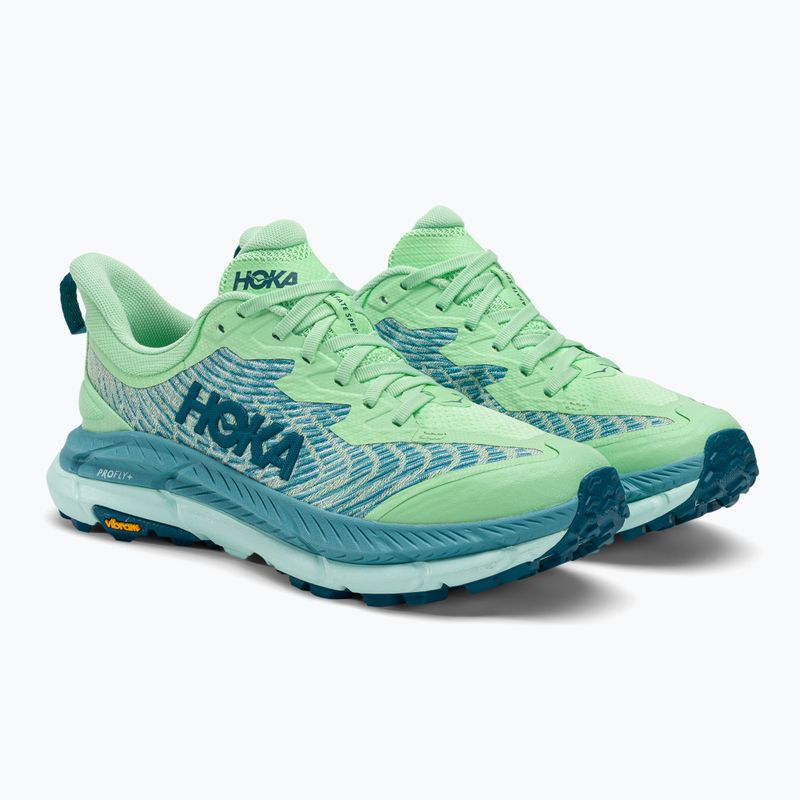 Damen Laufschuhe HOKA Mafate Speed 4 lime glow/ocean mist 4