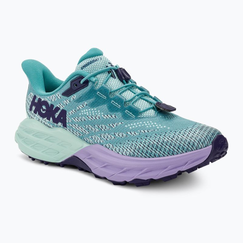 HOKA Speedgoat 5 Kinder Laufschuhe ocean mist/lilac mist