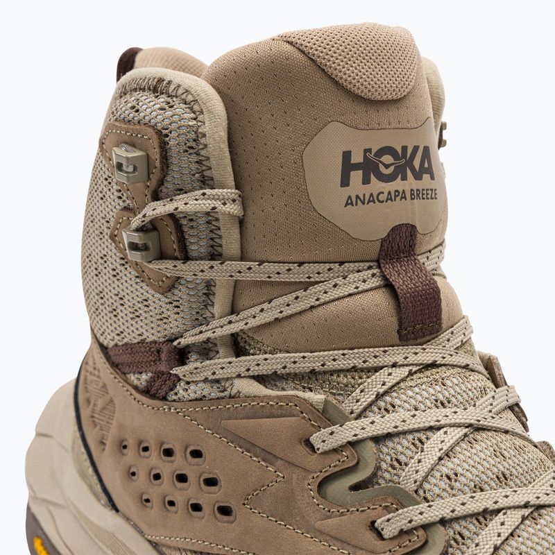 HOKA Herren-Trekking-Stiefel Anacapa Breeze Mid dune/oxford tan 8