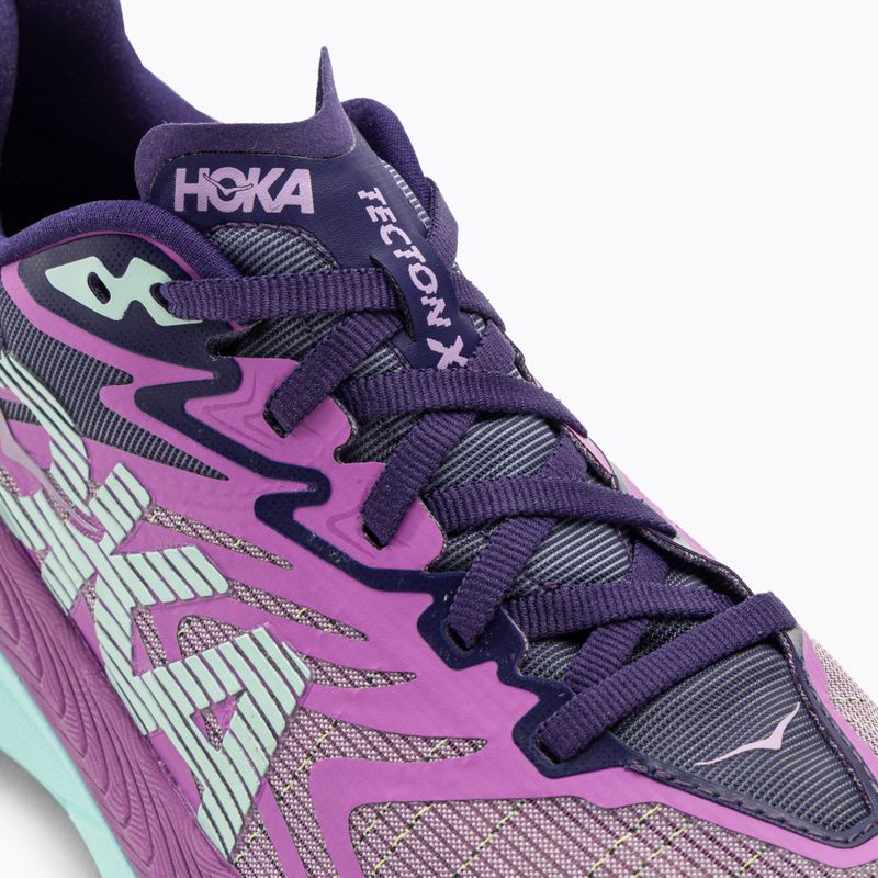 Damen Laufschuhe HOKA Tecton X 2 orchid flower/night sky 8