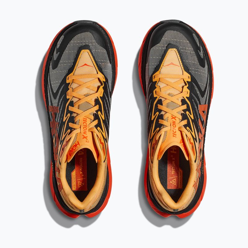 Herren Laufschuhe HOKA Tecton X 2 schwarz/flame 15