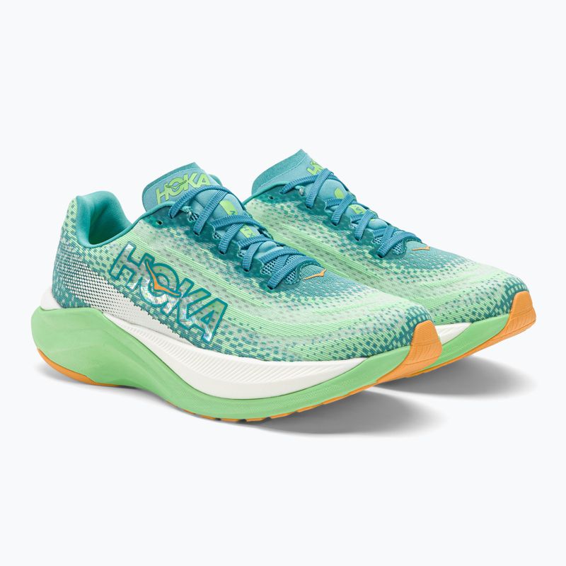 Herren Laufschuhe HOKA Mach X ocean mist/lime glow 4