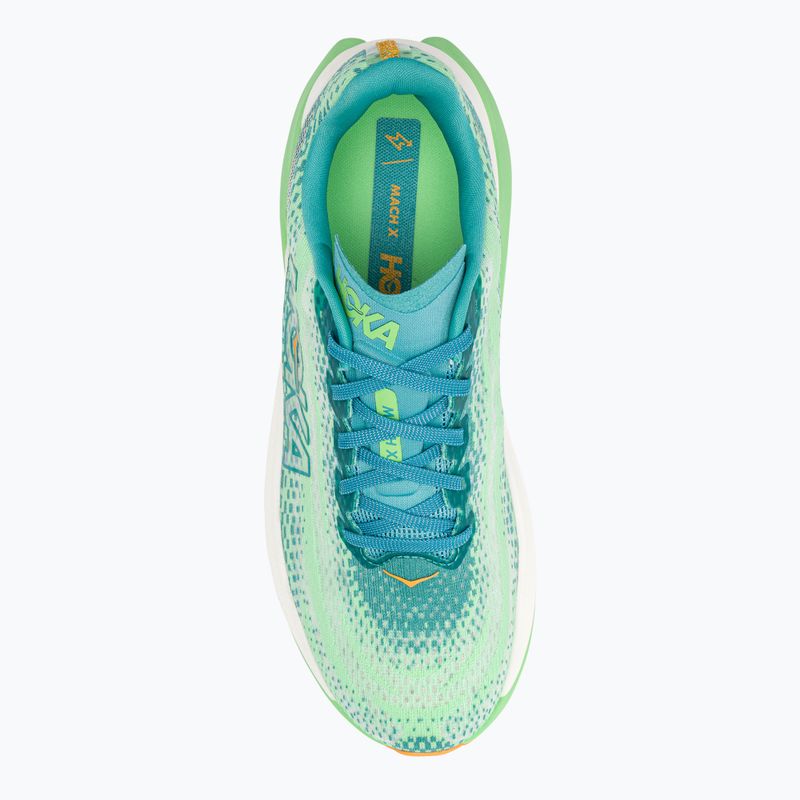 Herren Laufschuhe HOKA Mach X ocean mist/lime glow 6